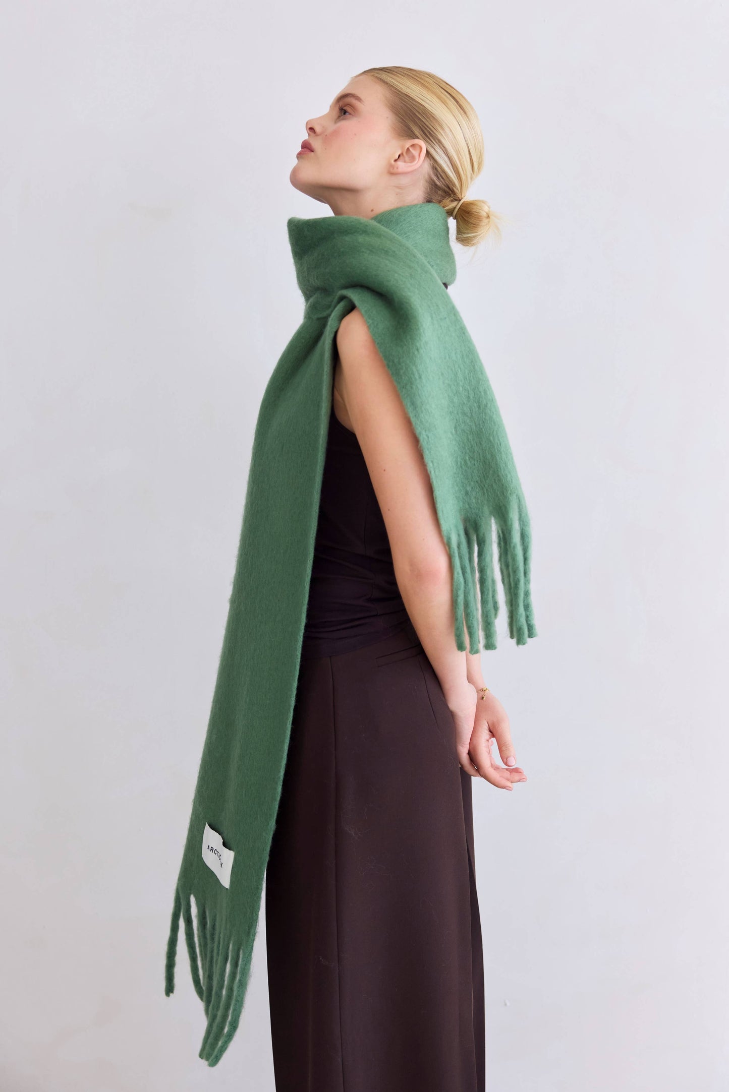 Artic Fox Stockholm Scarf - 100% Recycled - Forest Fern