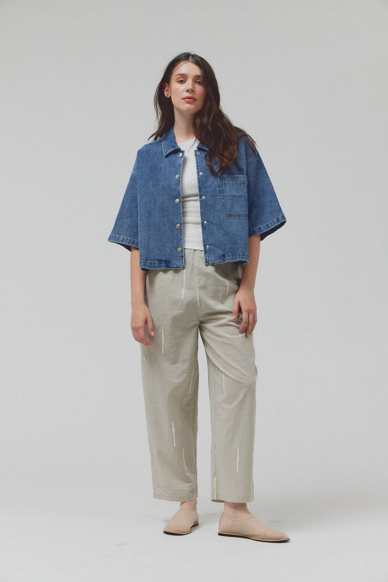 Grade and Gather Denim Shacket