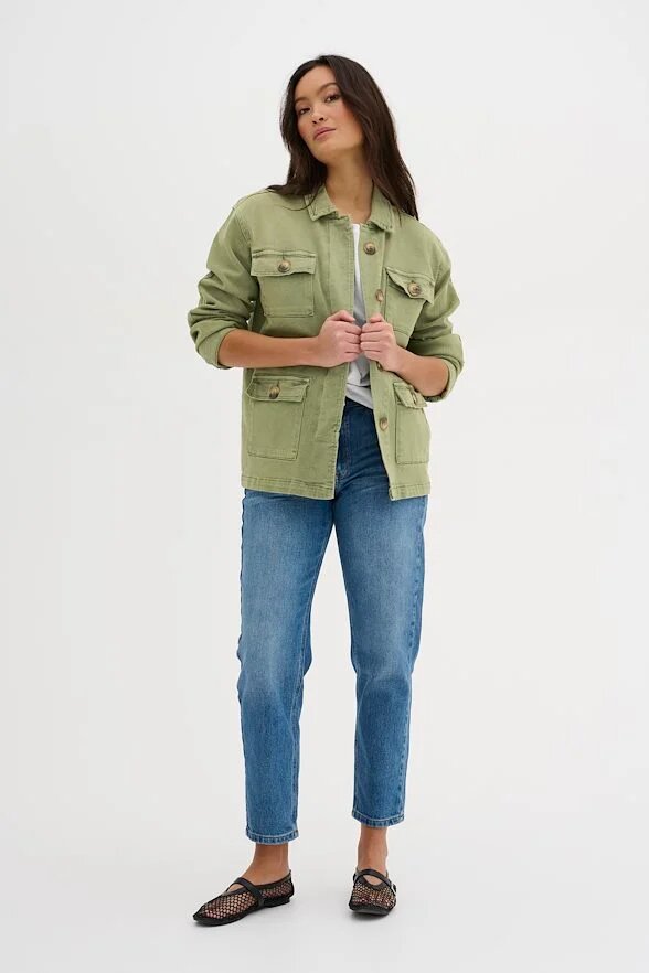 My Essential Wardrobe Green Casual Jacket
