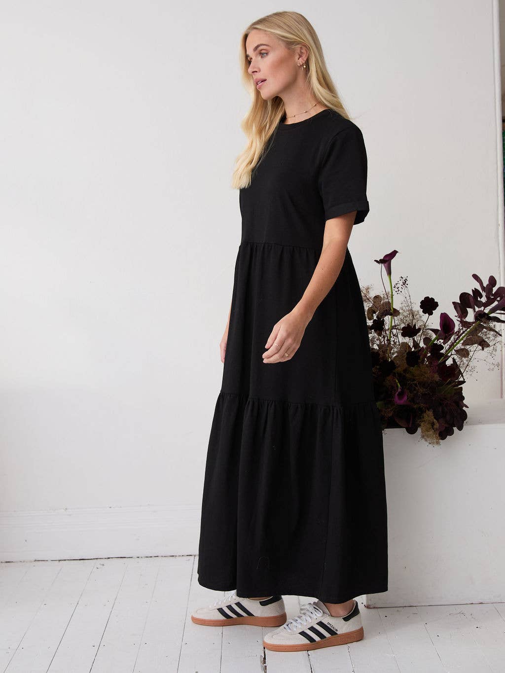 Harlow Black T-Shirt Premium Jersey Dress