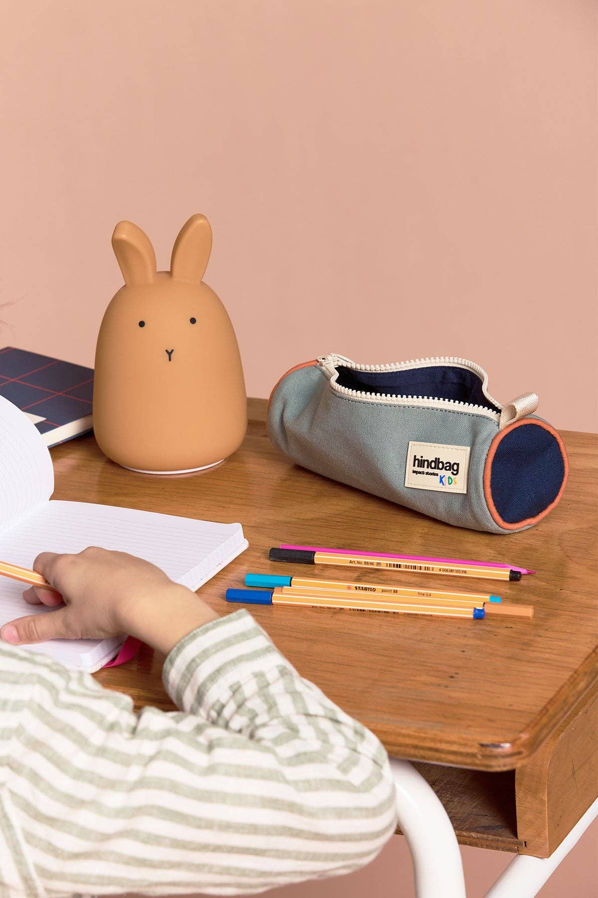 Mia Tricolor Sage Pencil Case