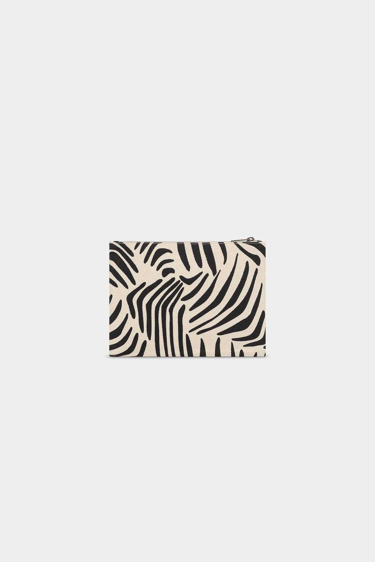 Ema Zebra Cream Pouch