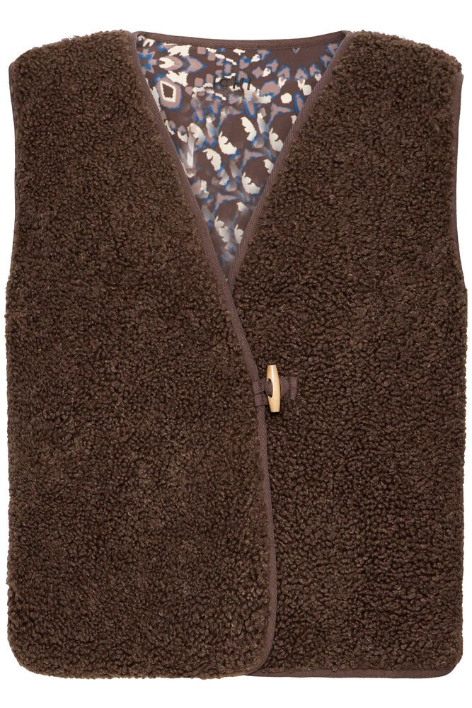 ICHI Brown Warm Gilet