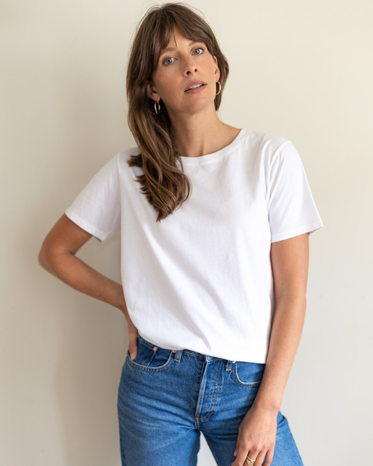 Mabel Organic Cotton White T-Shirt