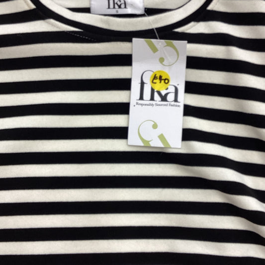 FKA Black Cream Striped Tee