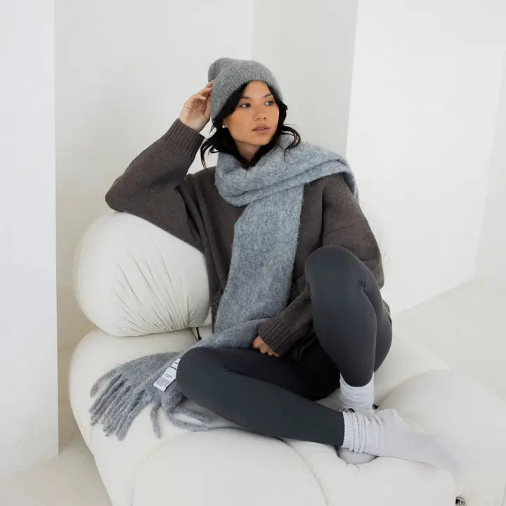 Artic Fox The Reykjavik Scarf with RWS Wool - Grey