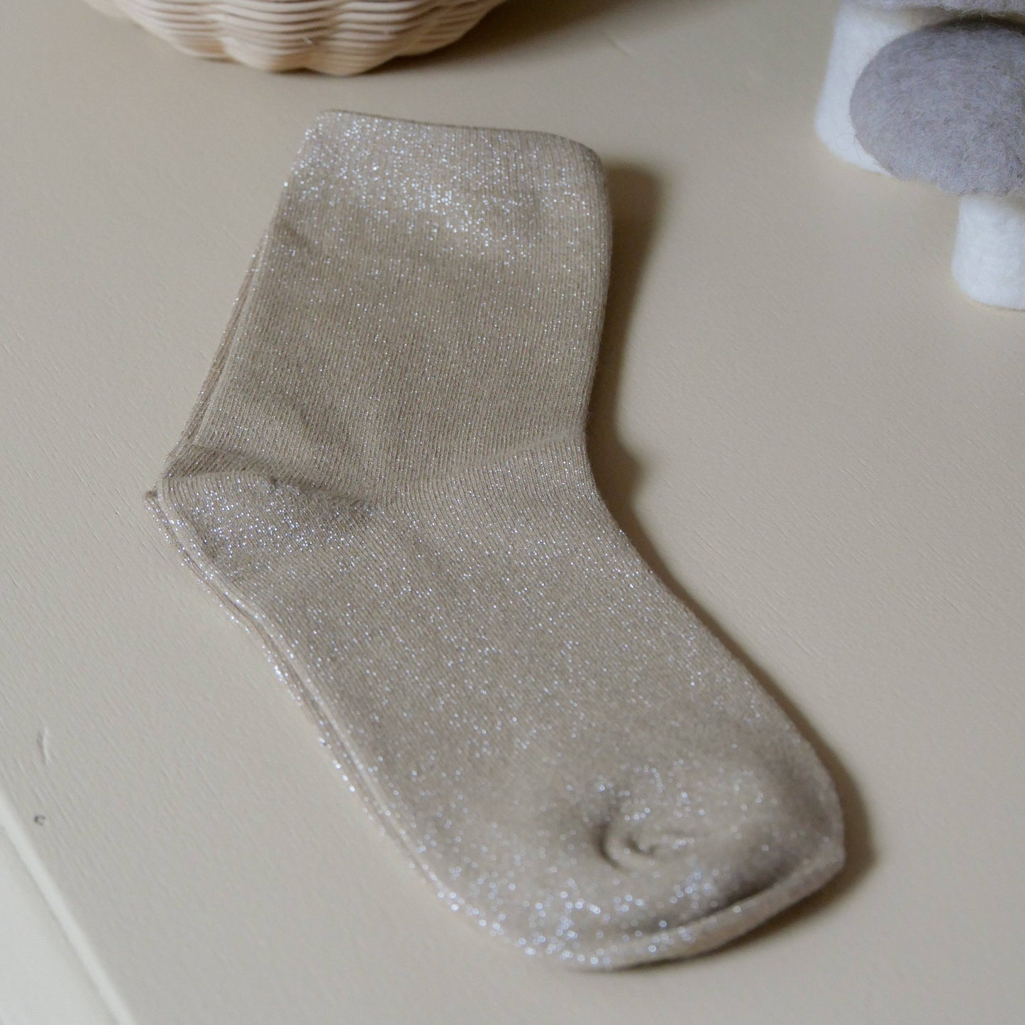 Glitter Socks - Gold/Black/Silver