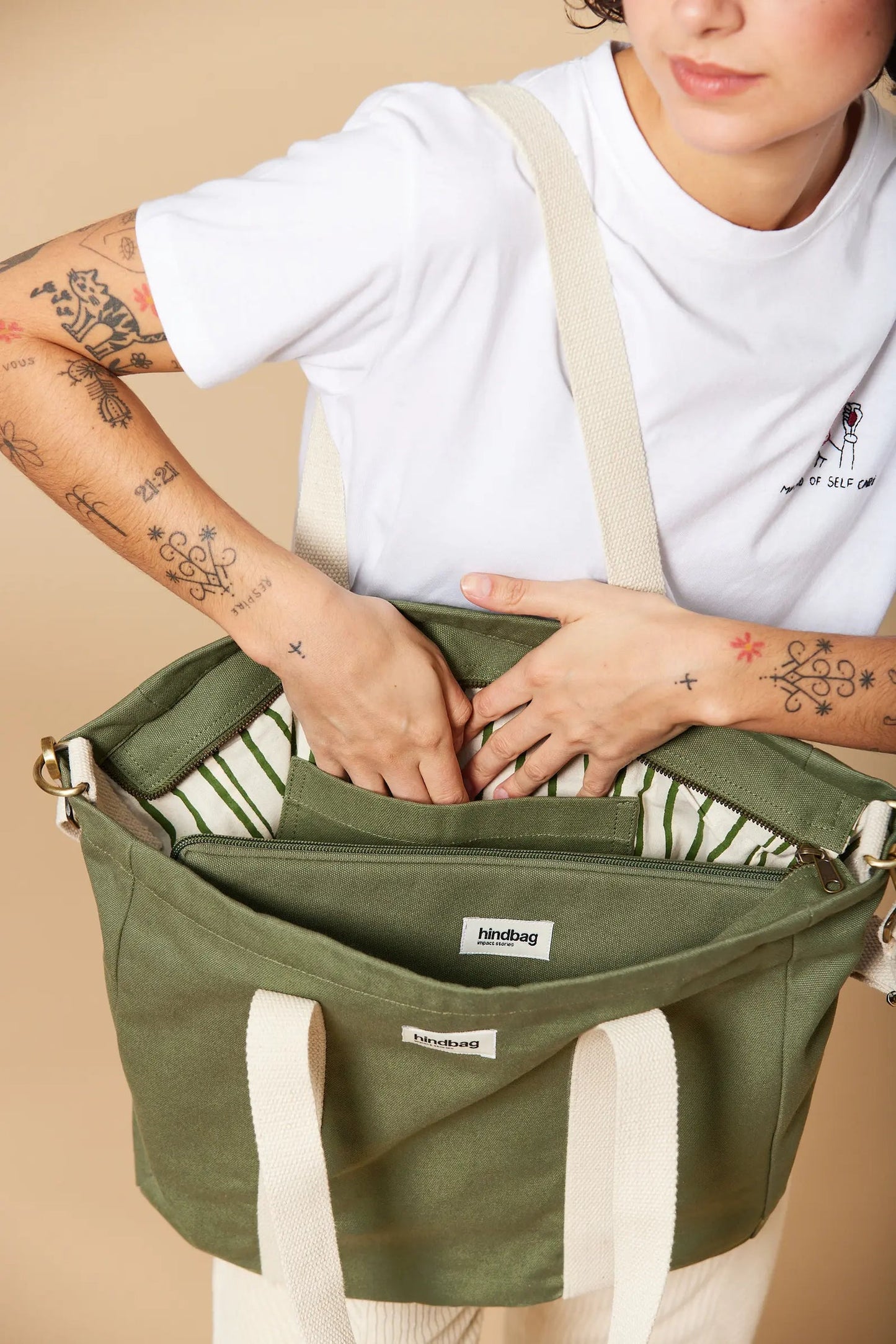 Hindbag Small Weekend Holdall - Olive