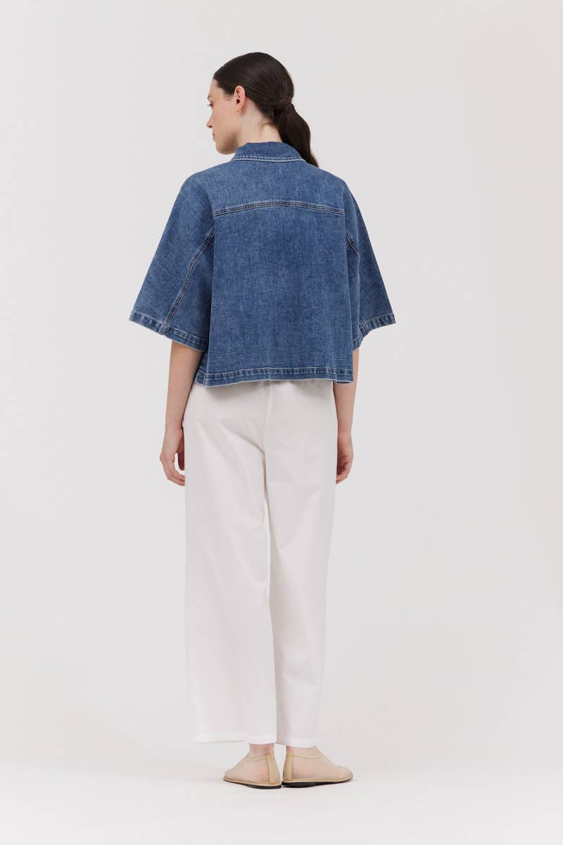 Grade and Gather Denim Shacket