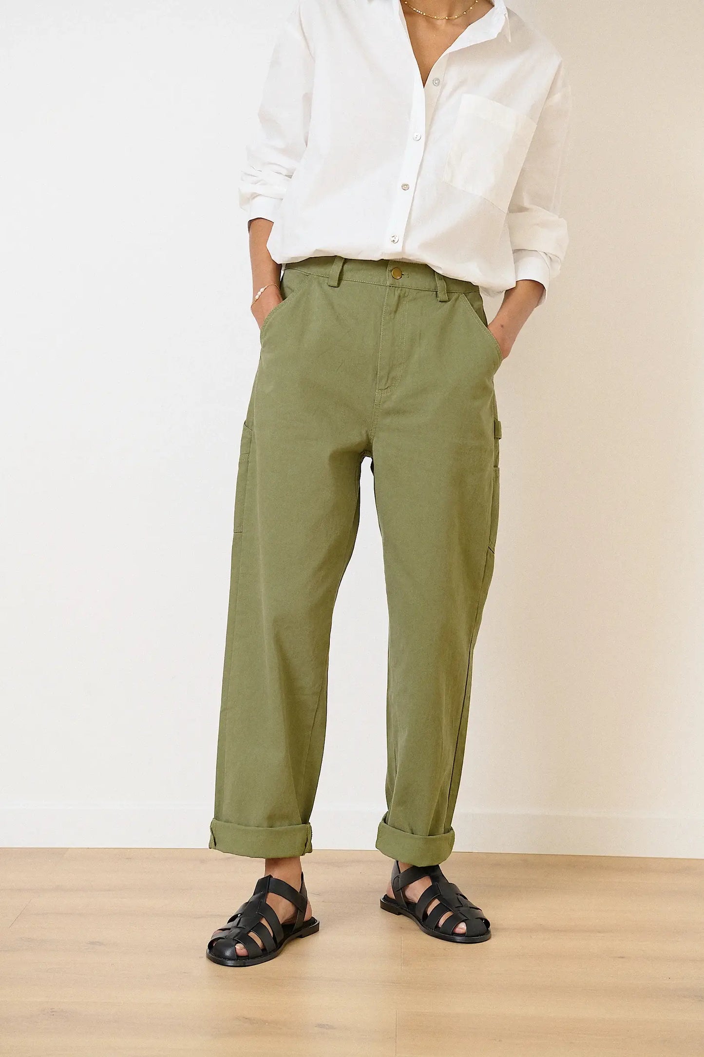 Garance Straight Khaki Summer Chinos