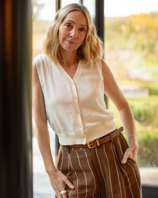 Liv Waistcoat | Cream
