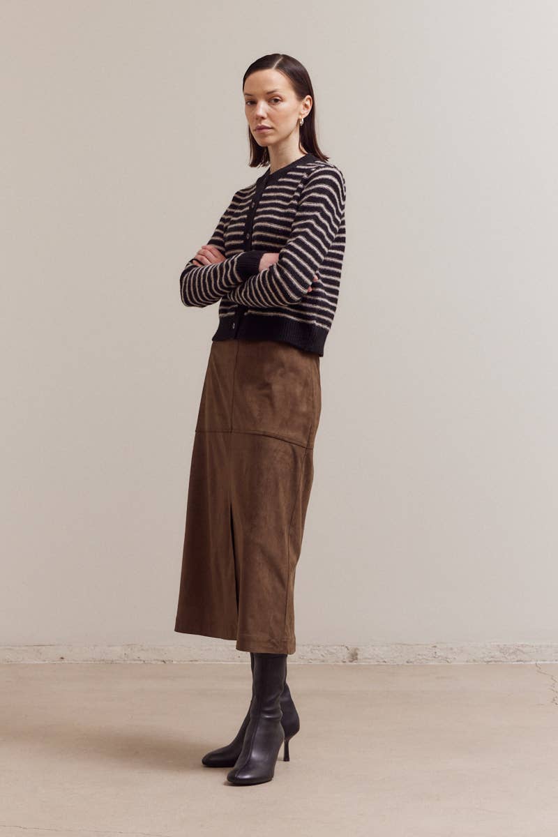 Grade and Gather Black and White Cardigan