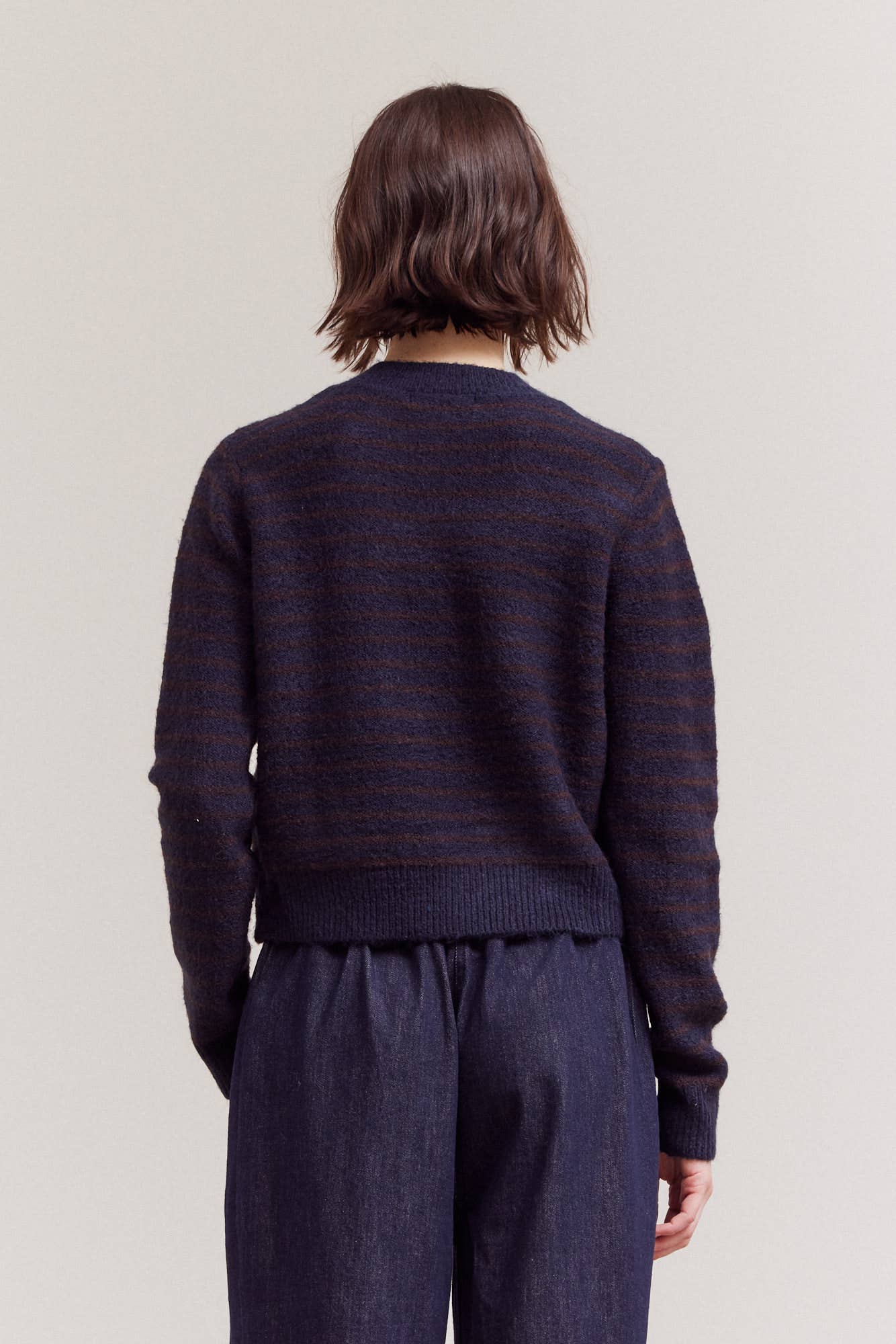 Grade and Gather Blue and Burdundy Cardigan