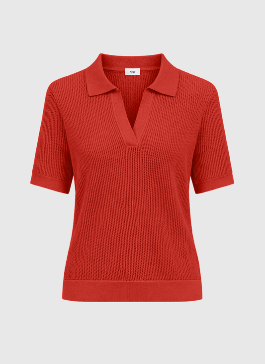 An'ge Burnt Orange Polo T-Shirt