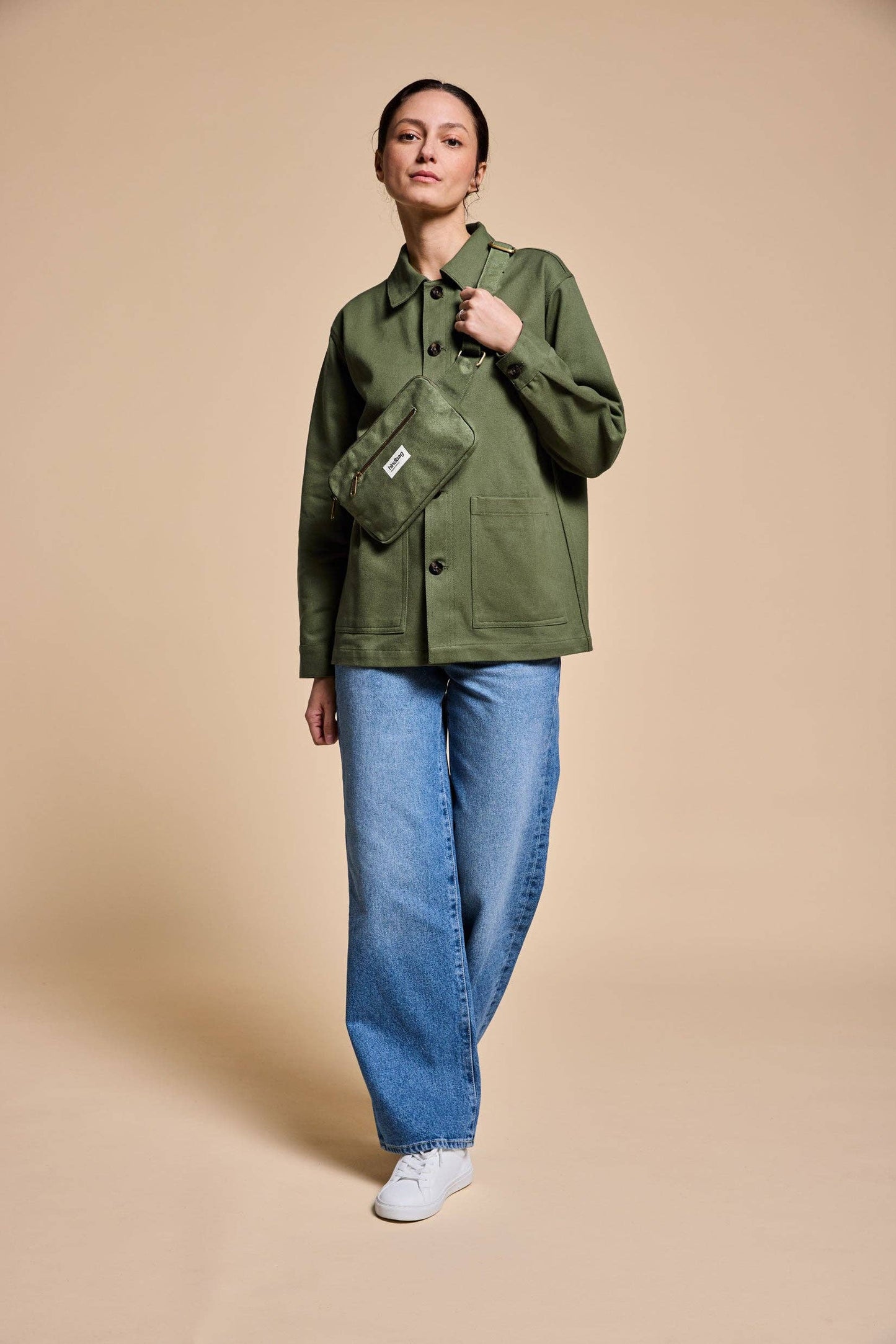 Marcel Olive Mixed Jacket
