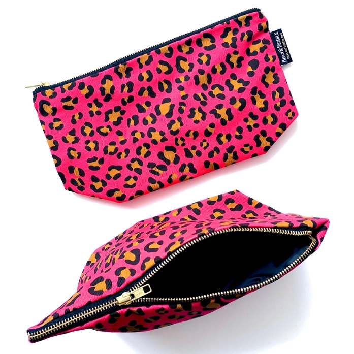 Bean and Bumble Organic Cotton Large Cosmetic Bag (Pink)