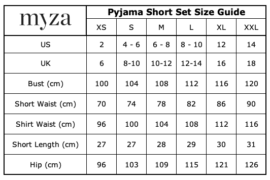 Women's Organic Pyjama Short Set - Chinoiserie