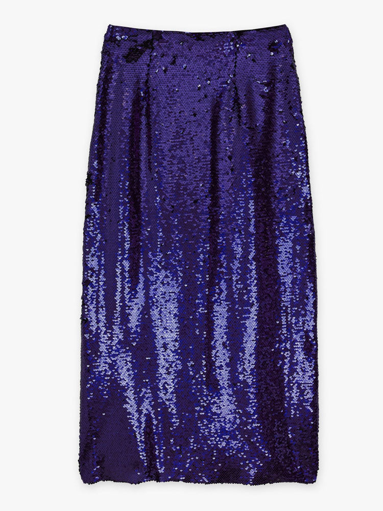CKS Purple /Blue Sequin Skirt