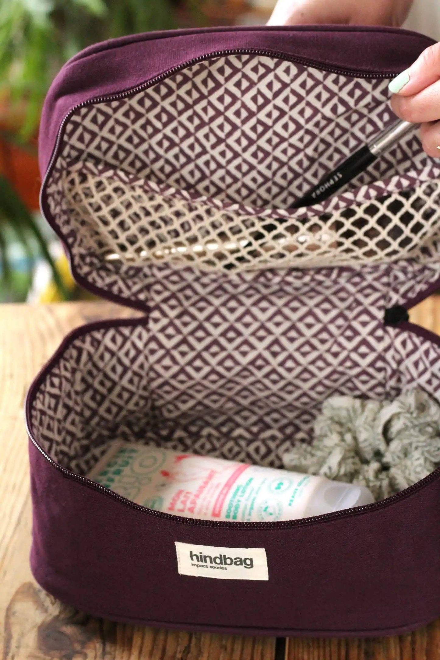 HindBag Vanity Pouch -  Plum