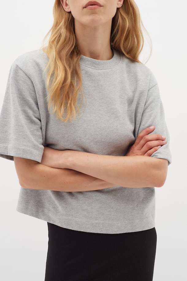 Inwear Light Grey Melange Base Sweat Tee