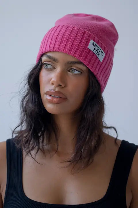 Artic Fox RWS Wool Beanie - Rethink Pink