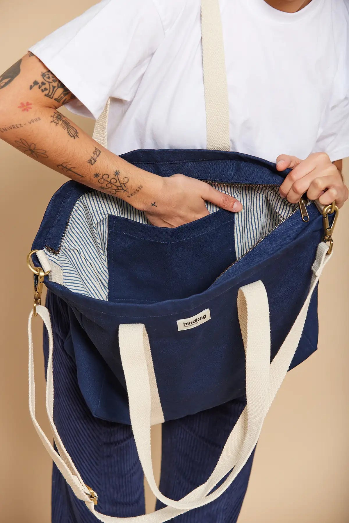 Hindbag Small Weekend Holdall - Navy