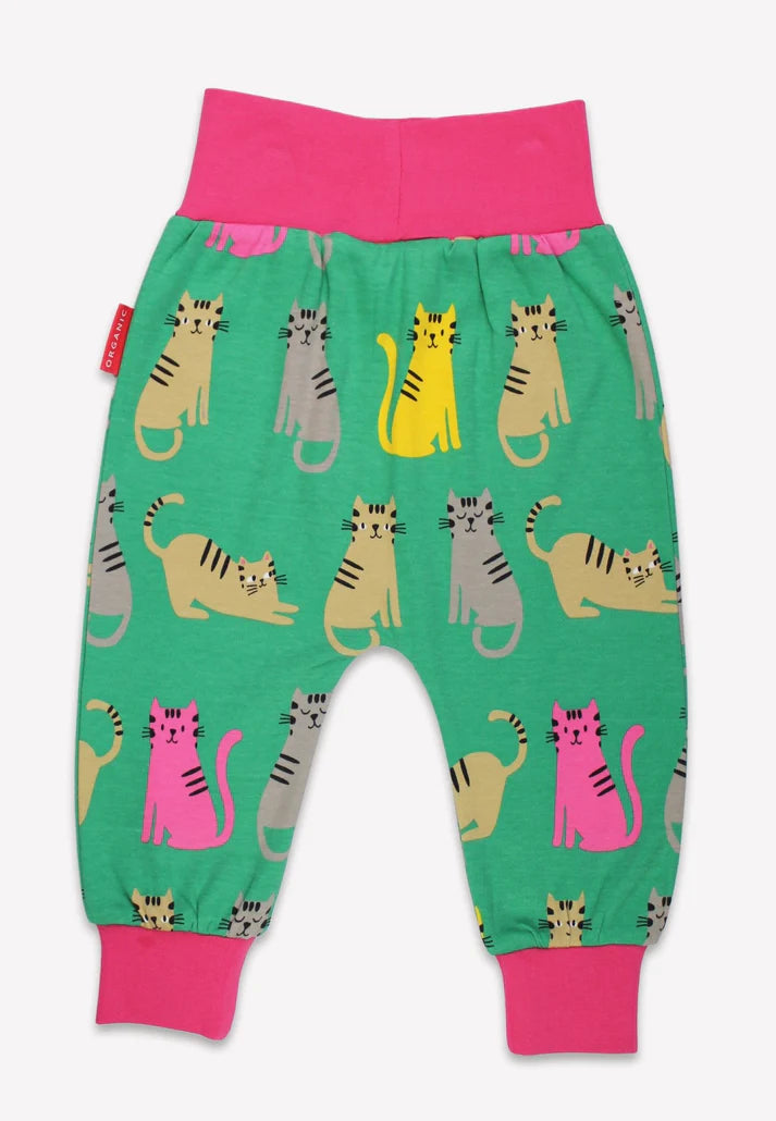 Toby Tiger Organic Kitten Print Yoga Pants