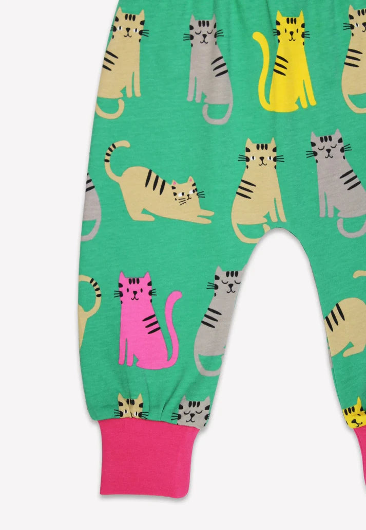 Toby Tiger Organic Kitten Print Yoga Pants