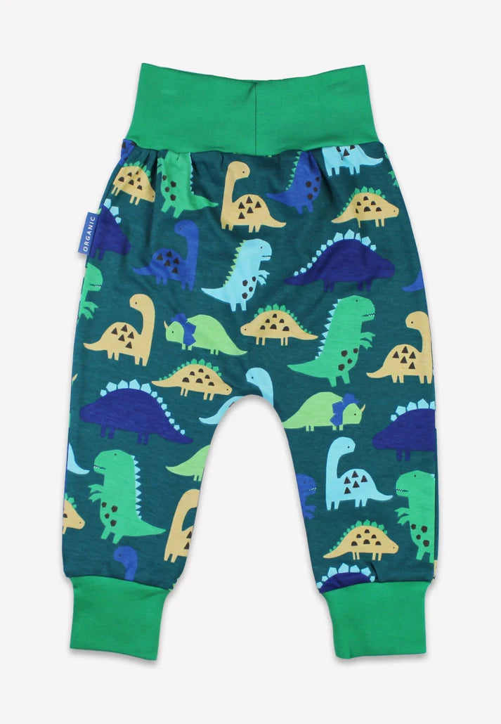 Toby Tiger Organic Organic Tonal Dinosaur Print Yoga Pants